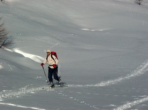 Escursione con gli sci